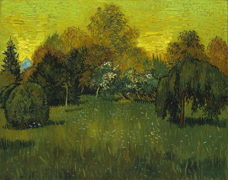 Vincent Van Gogh The Poets Garden Norge oil painting art
